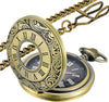 Vintage Pocket Watch with Roman Numerals Scale (Bronze)