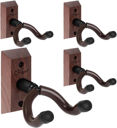 4-Pack V-Shape Guitar Wall Mount, Wood