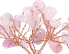 Natural Rose Quartz Crystal Tree For Decoration