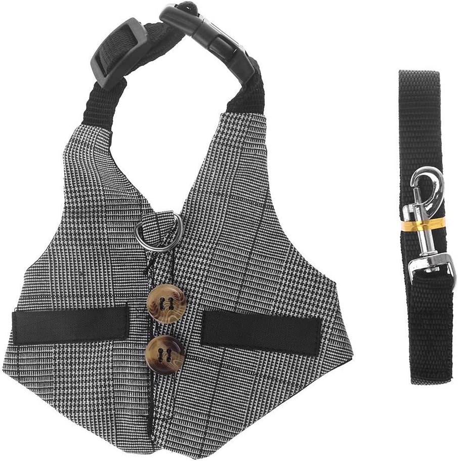 Pet Vest Harness and Leash Set, multipurpose, size S