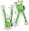 Monkey Dog Toy with Chew Guard, Large, (Lime Green)