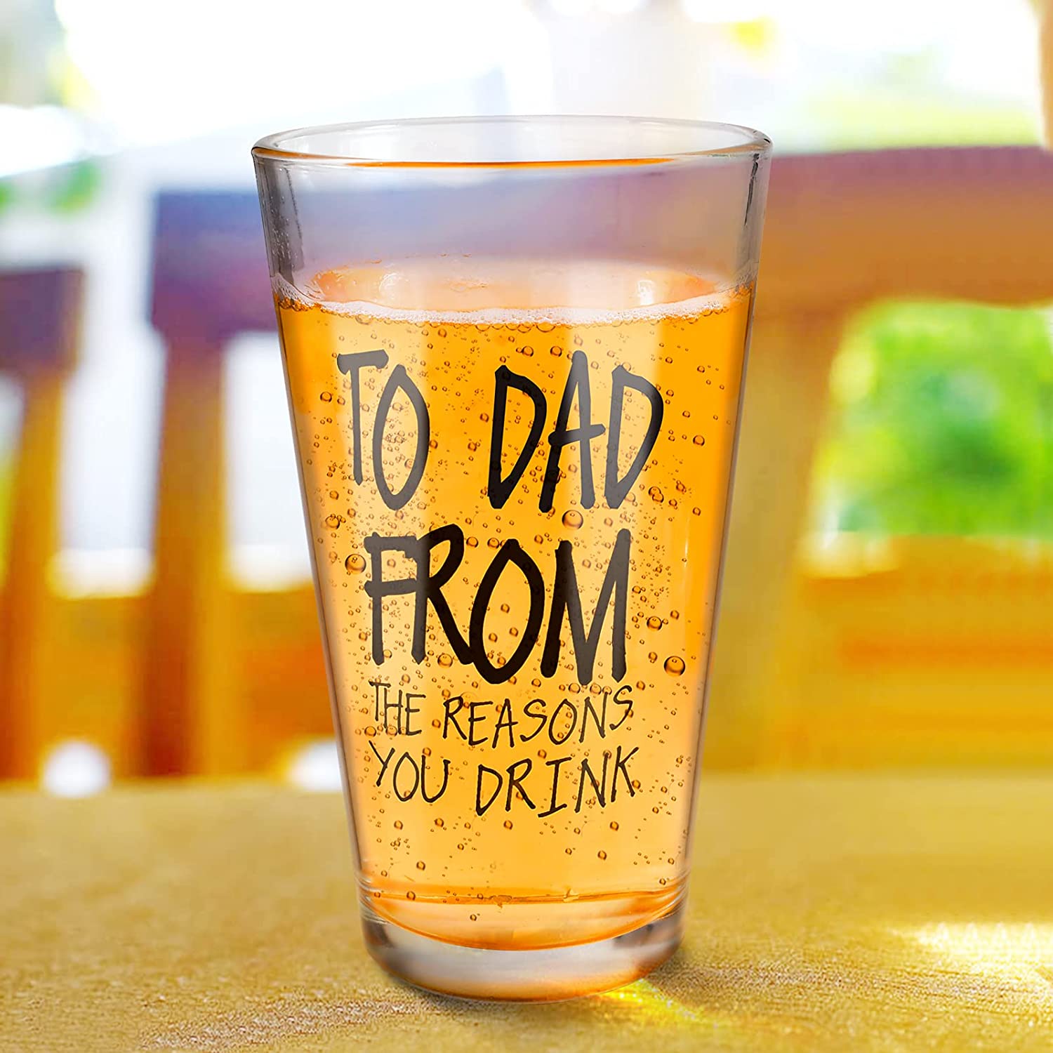 16 OZ Funny Glass Fathers Day