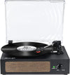 Vintage wireless vinyl turntable with built in speakers