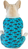 pet pajamas, Color: Shark, (14''-14.5'' x 9.5''-10'')