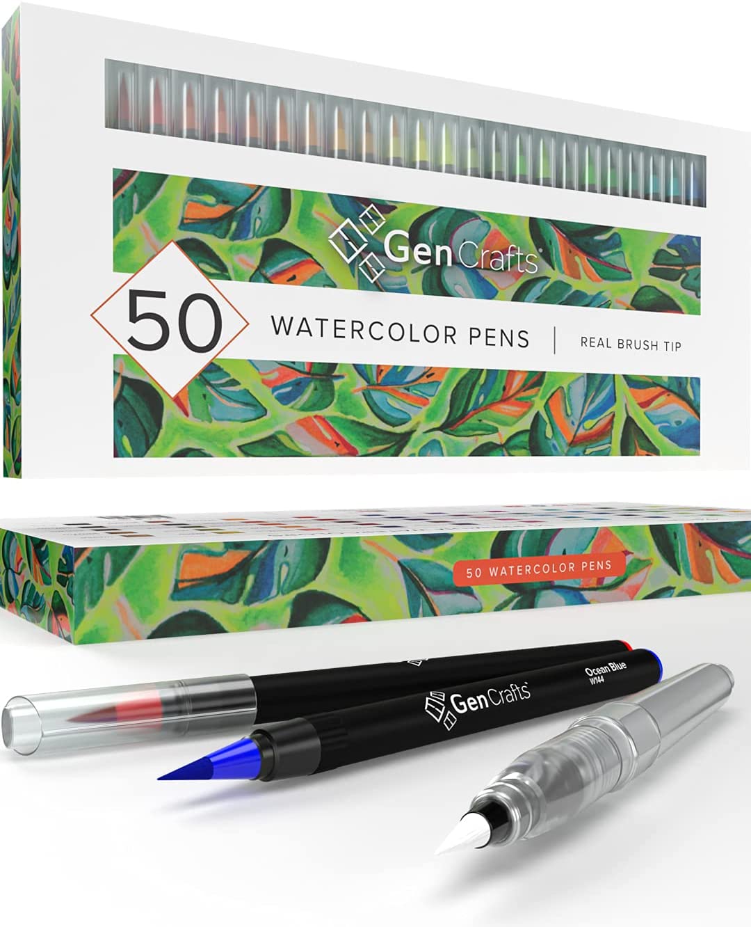 Watercolor Pens, Set of 50 Colors