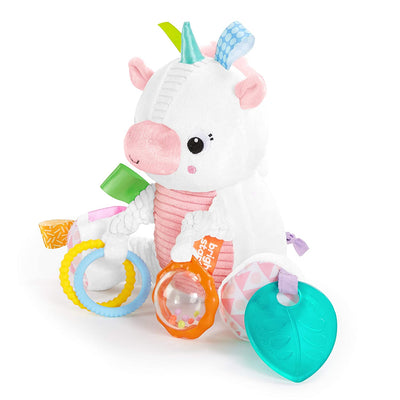 Plush Toy, Unicorn, Rattle, Rings, 9.1 x 6.43 x 9.3 inches