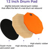 Drum Practice Pad with Stand Set, Orange