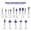 15-Piece Router Bit Set, 1/4-Inch