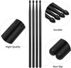 2 pairs of nylon drumsticks with handles (black and black)