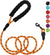 Rope leash for pets with non-slip handle, (orange)