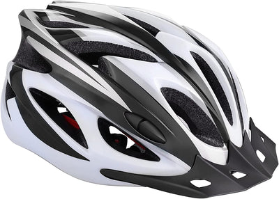 Bicycle helmet for adults (Black plus white)