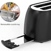 Retro stainless steel toasters, black