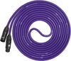 3-Pin Balanced XLR Microphone Cable - Purple (10ft)