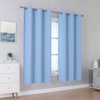 Curtains, Sky Blue, (42" x 63")