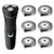 Replacement heads for shaver, pack of 6