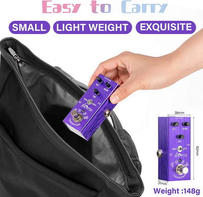 Mini Single Electric Guitar Effects Pedals (Light Purple)