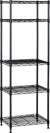 Shelving Steel Rack Adjustable Unit Storage, Black