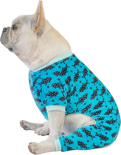 pet pajamas, Color: Shark, (14''-14.5'' x 9.5''-10'')