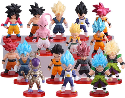 Pack of 16 Dragon Ball Z Cake Toppers 3"