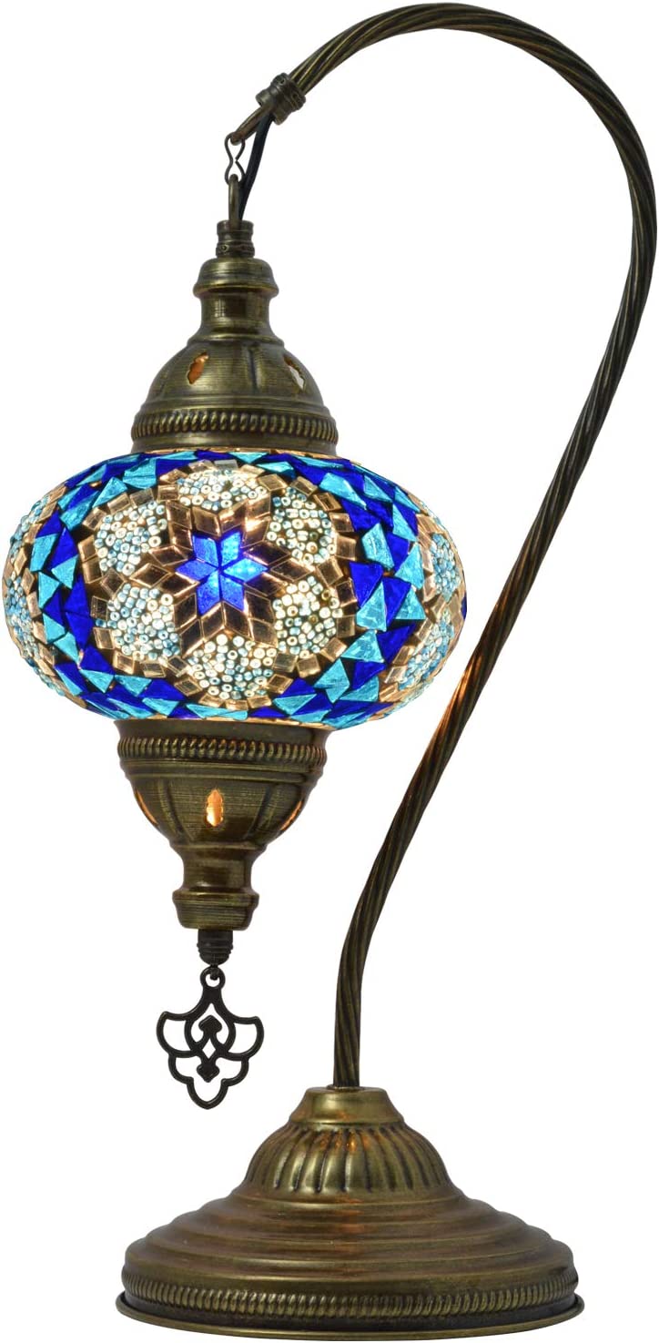 Turkish Lamp Vintage style,Glass,A18 color