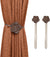 Magnetic Curtain Tiebacks, Light Brown