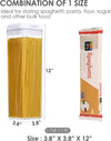 Airtight Food Storage Containers, 4 BPA Free Plastic Spaghetti Containers with Easy-Close Lids