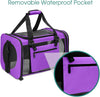 Pet carrier, large, purple