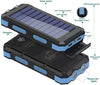 Solar Charger, 30000mAh, 6.4 x 3.3 x 0.8 inches