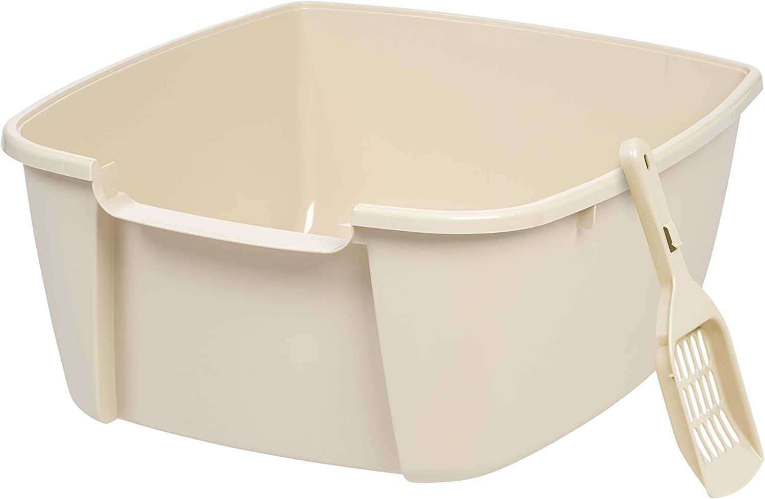 Large Corner Sandbox with Scoop (Jumbo/Almond)