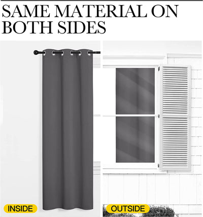 Drapes (2 Panels, 42 x 84 Inch, Gray)