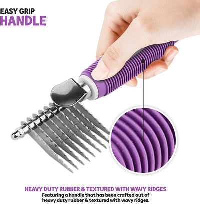 Pet rake comb brush, purple