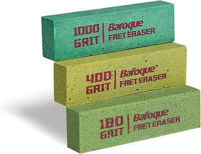 Baroque Guitar Fret Erasers, Set of 3 (180 & 400 & 1000 Grit)