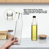 17 oz Glass Olive Oil Dispenser Bottle Set 2pcs