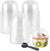 50-Pack 9oz Clear Plastic Dessert Cups with Dome Lids