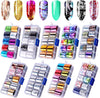 90 Colors nail art sticker, style: metal