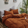 Solid Rust Comforter Set, King(90''*104''-Comforter)