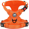 Reflective Adjustable No Pull Pet Harness, Orange Full (S)