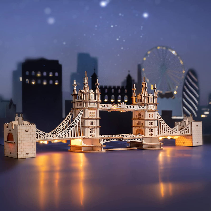 3D Wooden Puzzles DIY London Tower Bridge