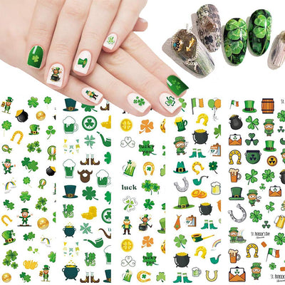 St. Patrick’s Day Nail Stickers Luck of The Irish Nail Decals 3D