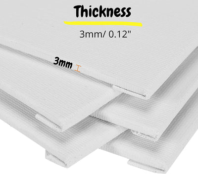 Cotton Canvas Panels, Pack of 5, 5 x 7 inches, 3mm thick