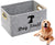 Pet Supplies Storage Basket dog stuff light grey