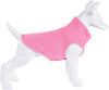 Pet fleece vest| ,pink, S (Girth: 16"-18", Length: 12")