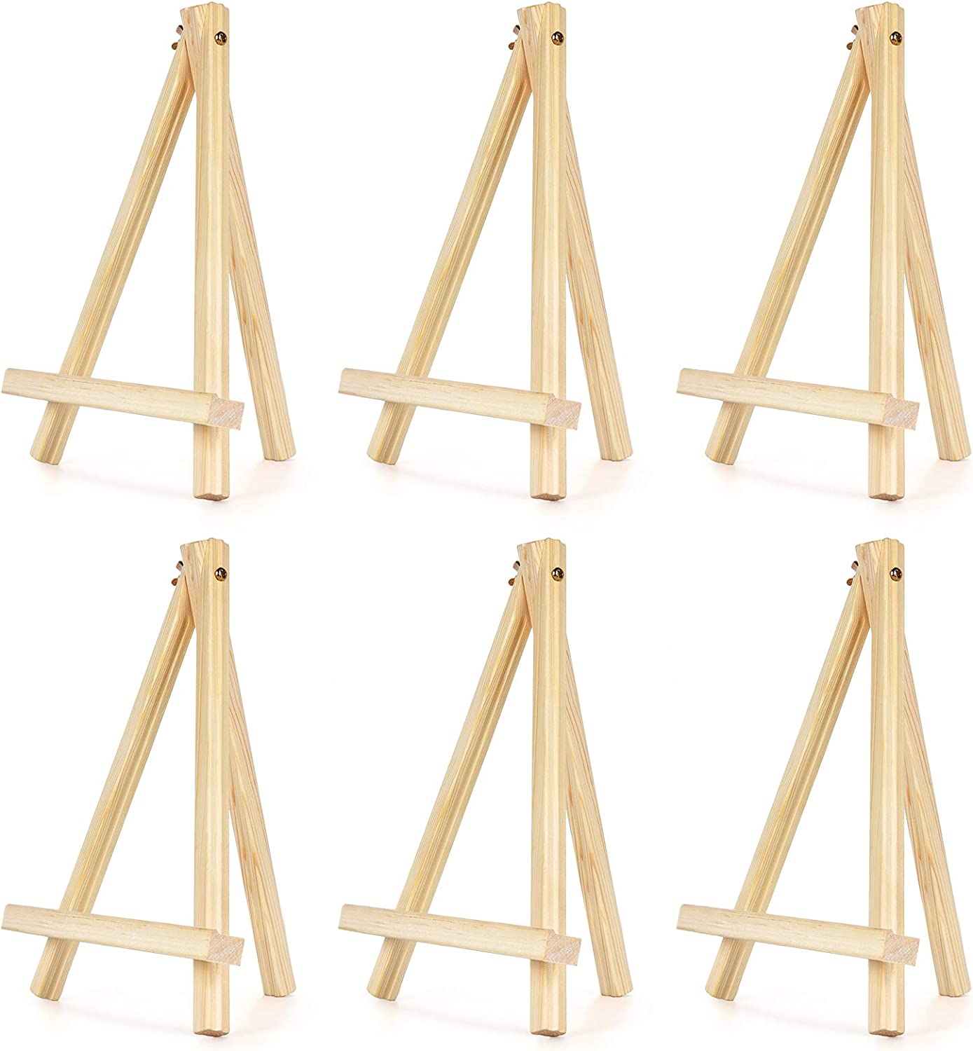 6-Pack Adjustable Tabletop Easels 9.4" Tall