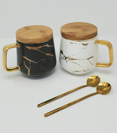 Kintsugi Style Coffee Tea Mug - 12 OZ, Set of 2