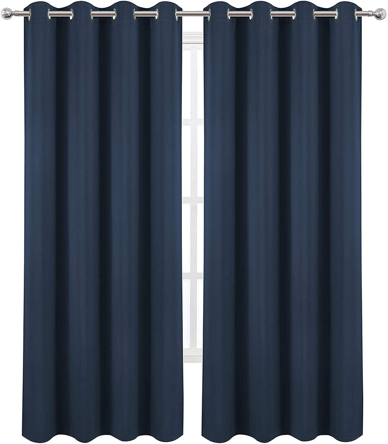 Navy Blue, Blackout Curtains, 52 x 84 inch