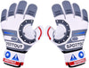 Goalkeeper gloves, with double protection, White, Size 5