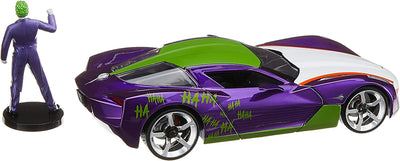 Chevy Corvette Collectible and Joker Figure, L-8, W-3. 75, H-2 in