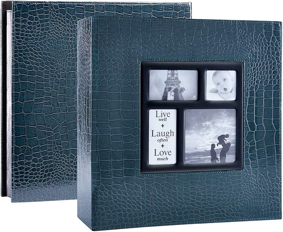 Extra Large Capacity Photo Albums Holds 1,000 Photos, Green