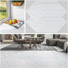 12''x12'' Thickened Peel and Stick Floor Tile White (32 Tiles)