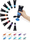 Metallic acrylic paint set, 10 colors (120g/tube) jewel tones